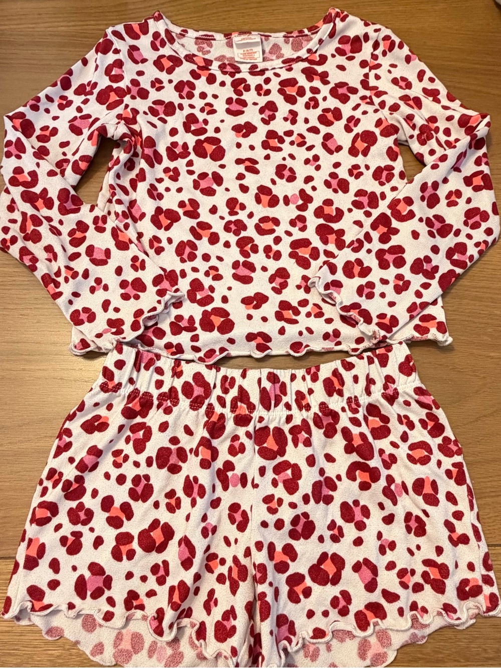 3 for $12 Girls' Leopard Print Pajamas